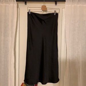 Rachel Zoe black slip skirt size S